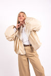 Bomber Couture Ricamato Beige donna Tensione in - 2