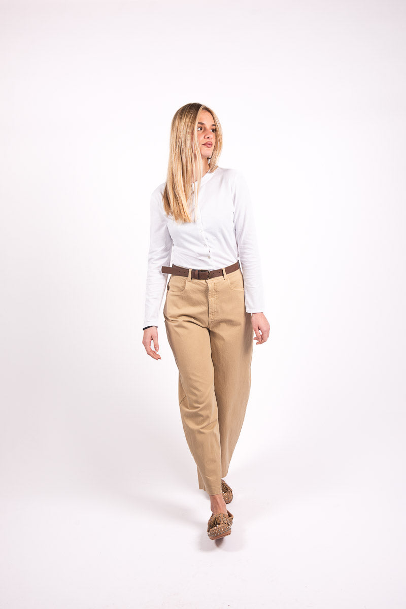 Pantaloni Ballon Beige donna Tensione in - 2