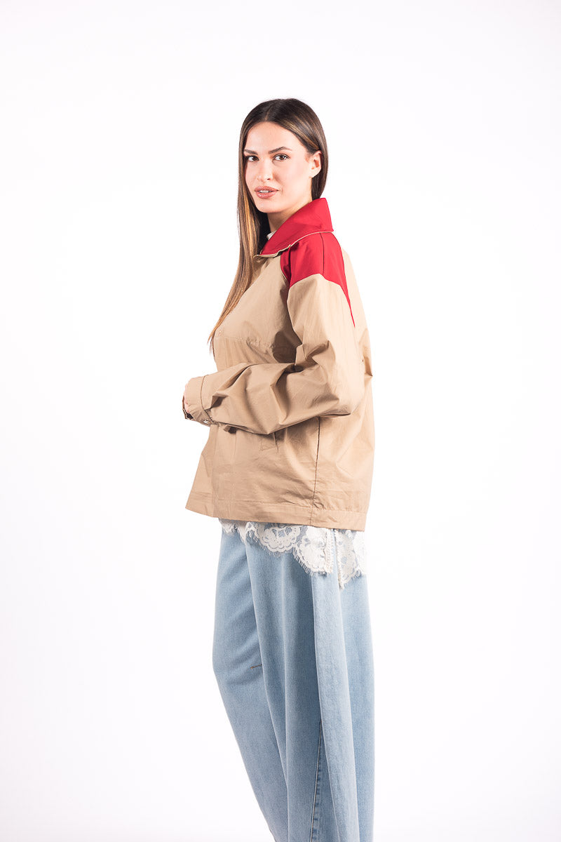 Giubbino Anorak Bicolor donna Tensione in - 6
