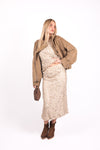 Gonna Rete con Paillettes Beige donna Tensione in - 3