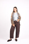 Cardigan Jacquard Con Frange donna Tensione in - 2
