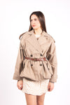 Trench Corto Doppiopetto Beige donna Maryley - 5