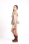 Trench Corto Doppiopetto Beige donna Maryley - 6