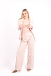 Blusa in Pizzo Rosa Semitrapsarente donna Maryley - 3