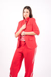 Blazer Maniche Corte Rosso donna Maryley - 4