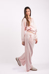 Completo in Scuba leggero con Alamari Rosa donna Miss love - 6