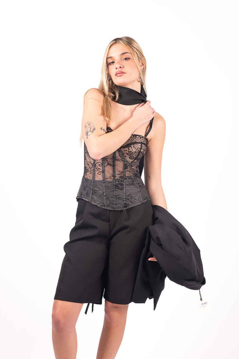 Corsetto in Pizzo Nero donna Miss love - 3
