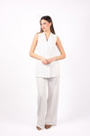 Completo Gilet+Pantalone Bianco donna Miss love - 1