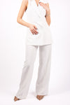 Completo Gilet+Pantalone Bianco donna Miss love - 4