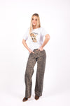 Jeans Wide Leg Animalier donna Miss love - 2