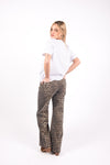 Jeans Wide Leg Animalier donna Miss love - 4