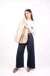 Jeans Wide Leg con Elastico Lavaggio Scuro donna Miss love - 5