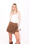 Minigonna Shorts Effetto Suede donna Miss love - 4