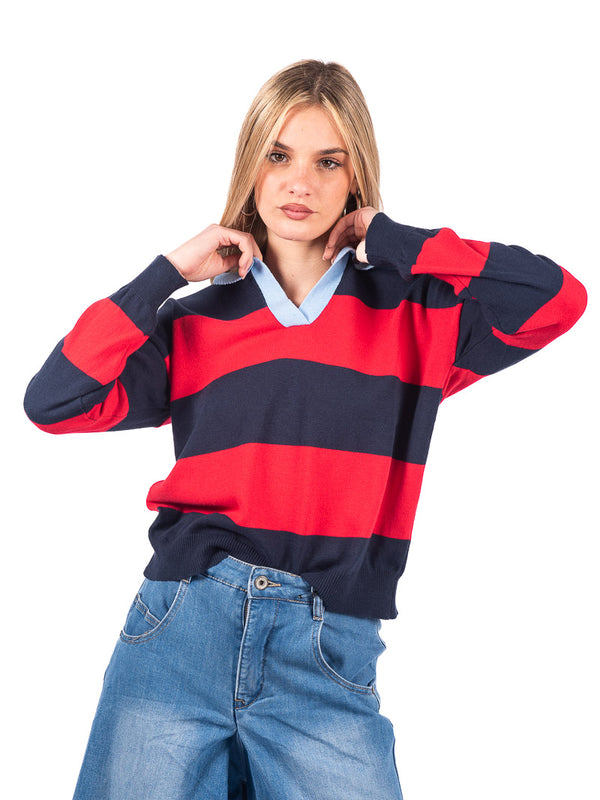 Polo Rugby Multicolor da donna Miss love