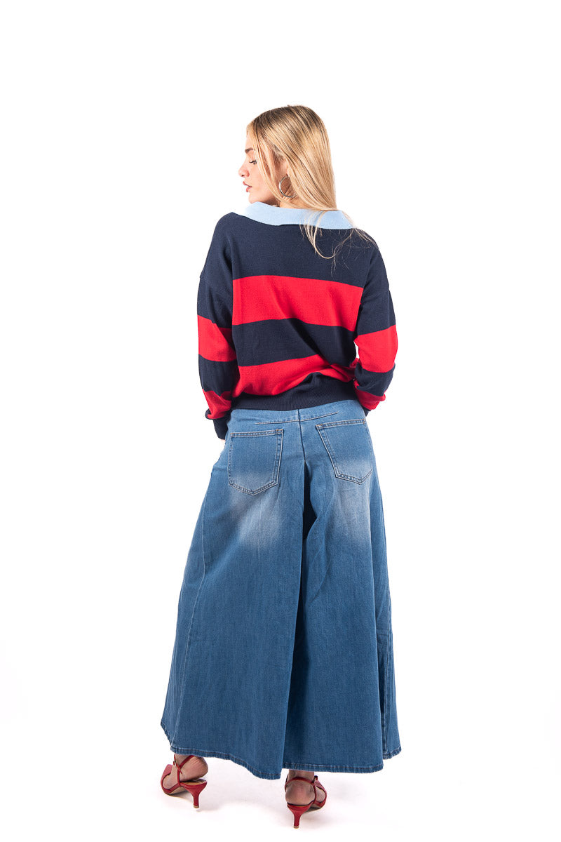 Jeans Wide Leg Extra Volume donna Miss love - 3