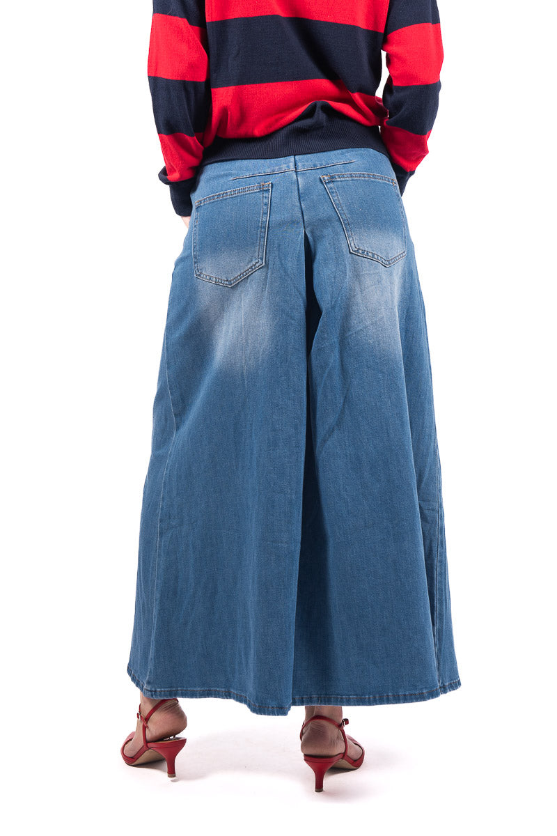 Jeans Wide Leg Extra Volume donna Miss love - 2