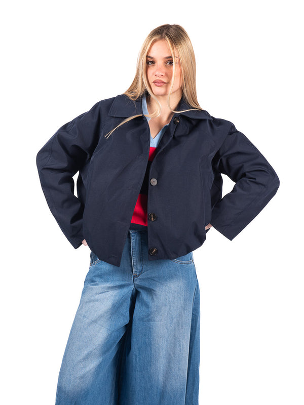 Bomber Oversize Blu da donna Miss love