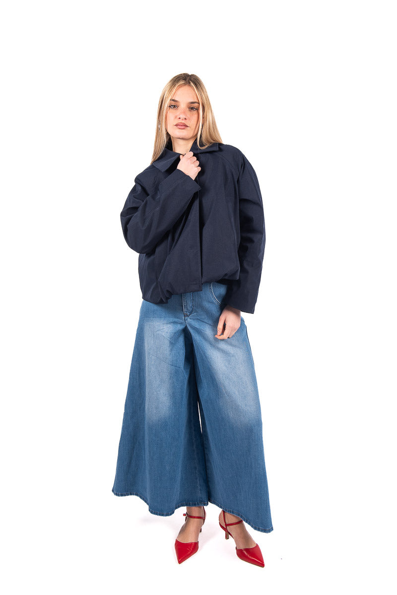 Bomber Oversize Blu donna Miss love - 3