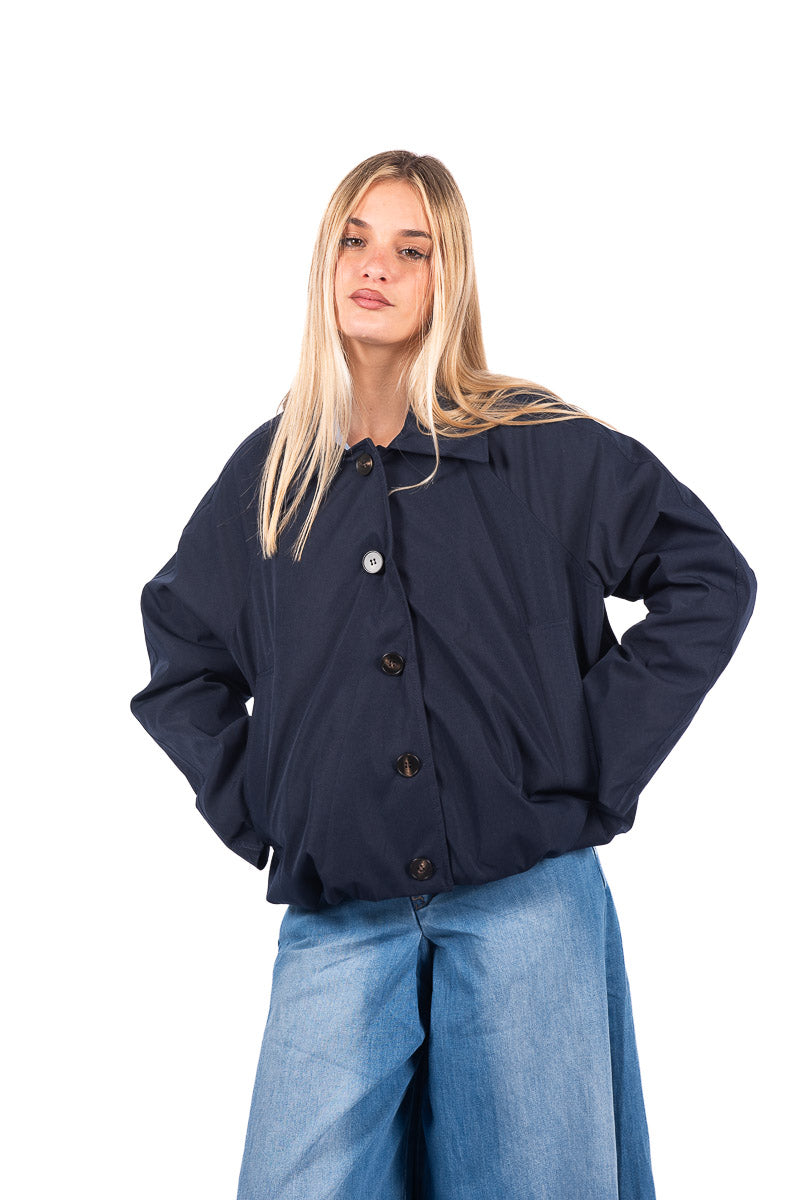 Bomber Oversize Blu donna Miss love - 5