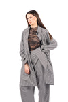 Spolverino Oversize Vichy Bianco/Nero donna Miss love - 4