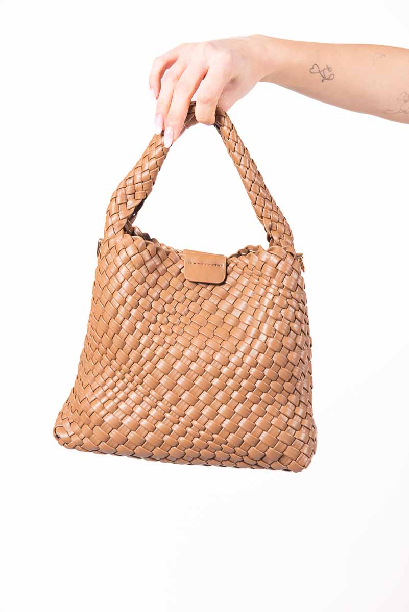 Borsa Intrecciata Cammello donna Miss love - 1