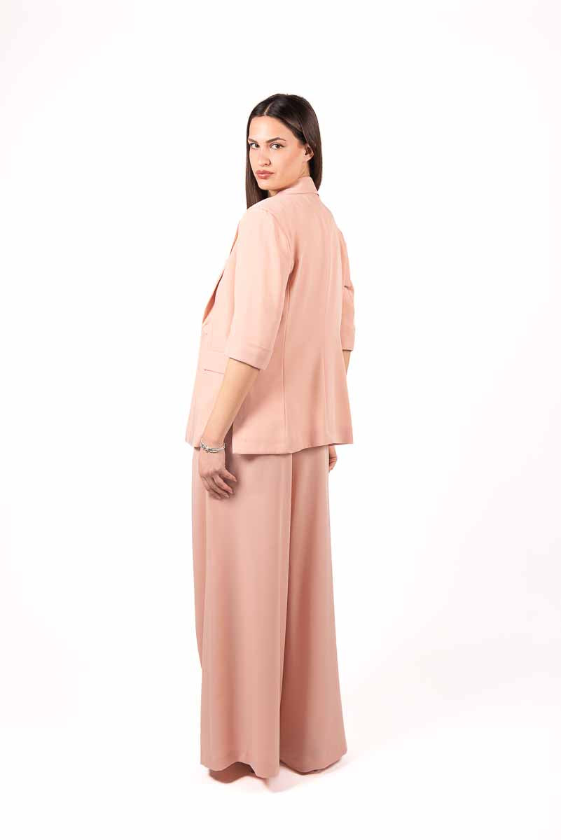 Blazer Manica 3/4 Rosa donna Maryley - 3
