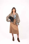 Bomber Check Beige/Marrone donna Tensione in - 2