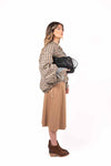 Bomber Check Beige/Marrone donna Tensione in - 4