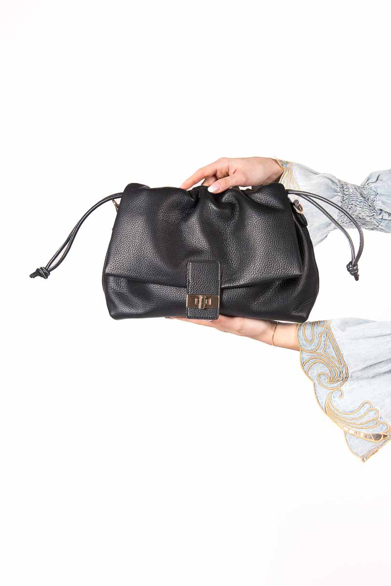 Borsa Morbida Nera donna Miss love - 1