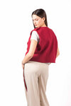 Gilet Rosso con Bottoni donna Tensione in - 2