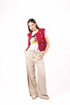 Gilet Rosso con Bottoni donna Tensione in - 5