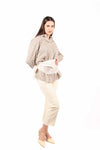 Camicia Soft Check Beige donna Tensione in - 2