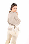 Camicia Soft Check Beige donna Tensione in - 3