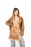 Giubbino Suede Biker donna Tensione in - 3