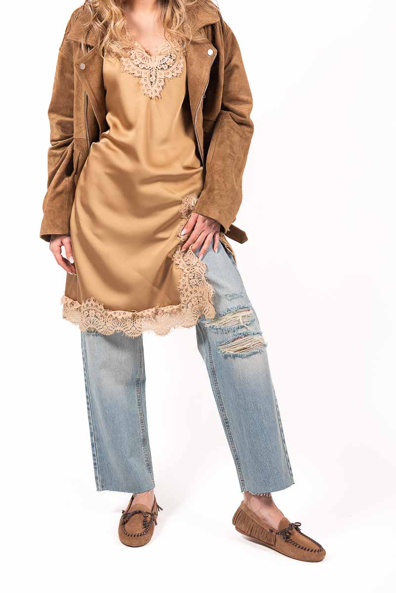 Abito Satin Lace donna Tensione in - 4