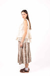 Gonna Midi a Righe Multicolor donna Miss love - 4