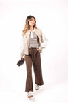 Giacca con Maniche Ricamate Beige donna Miss love - 6