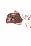 Borsa Morbida con Pieghe Cioccolato donna Miss love - 1