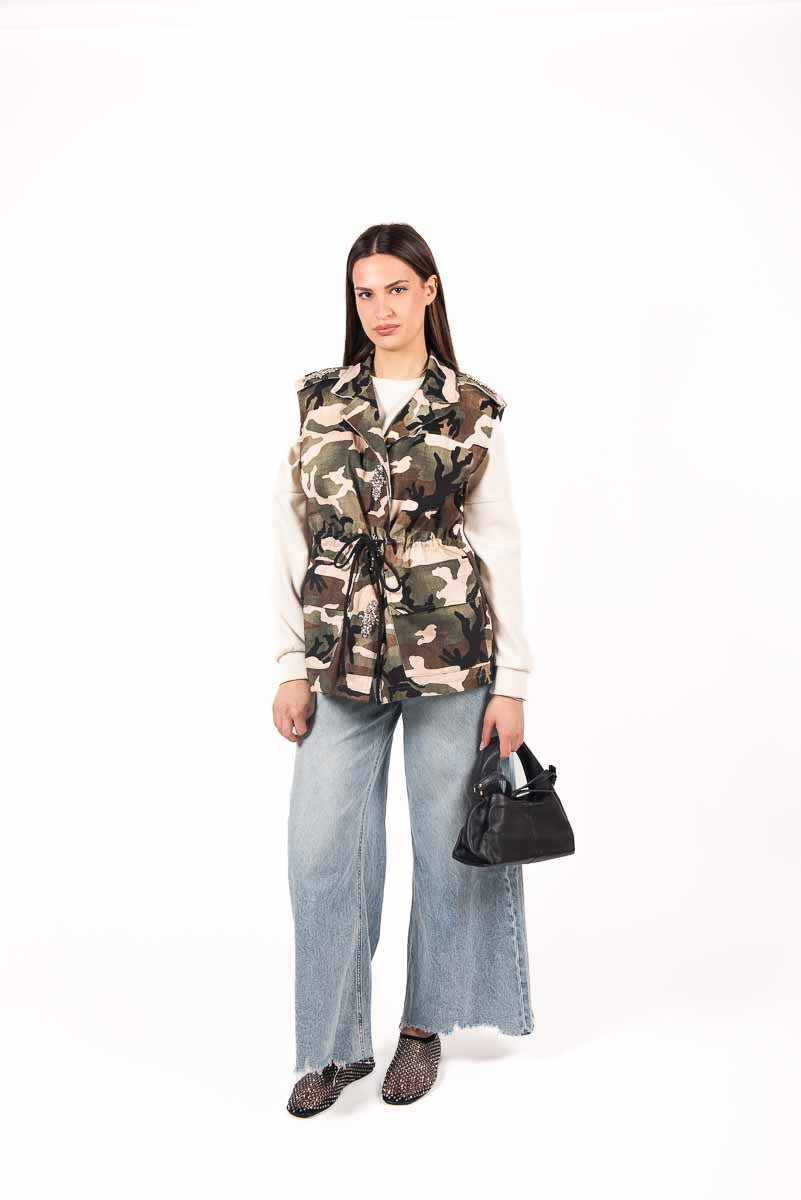 Gilet Urban Camo donna Miss love - 1