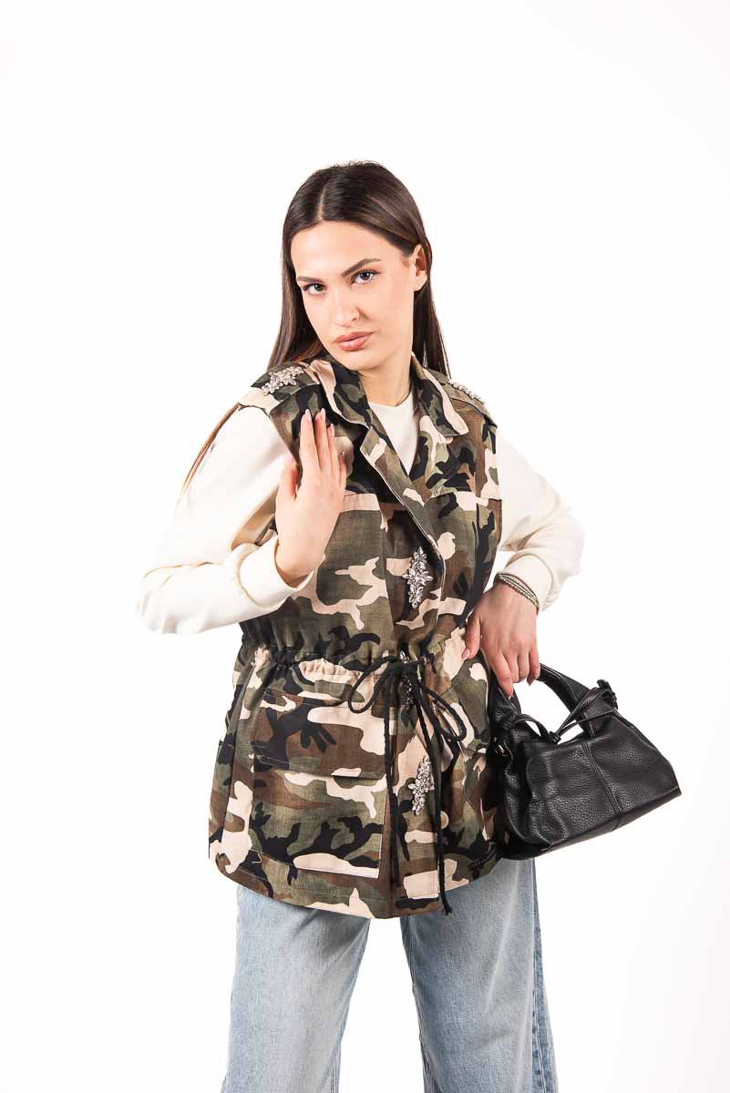 Gilet Urban Camo donna Miss love - 4