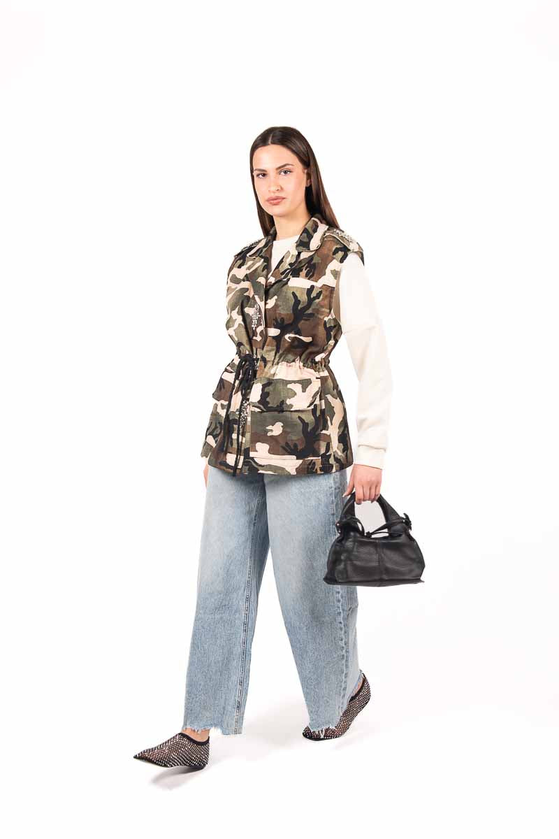 Gilet Urban Camo donna Miss love - 6
