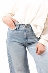 Jeans Wide Leg donna Miss love - 4