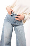 Jeans Wide Leg donna Miss love - 3