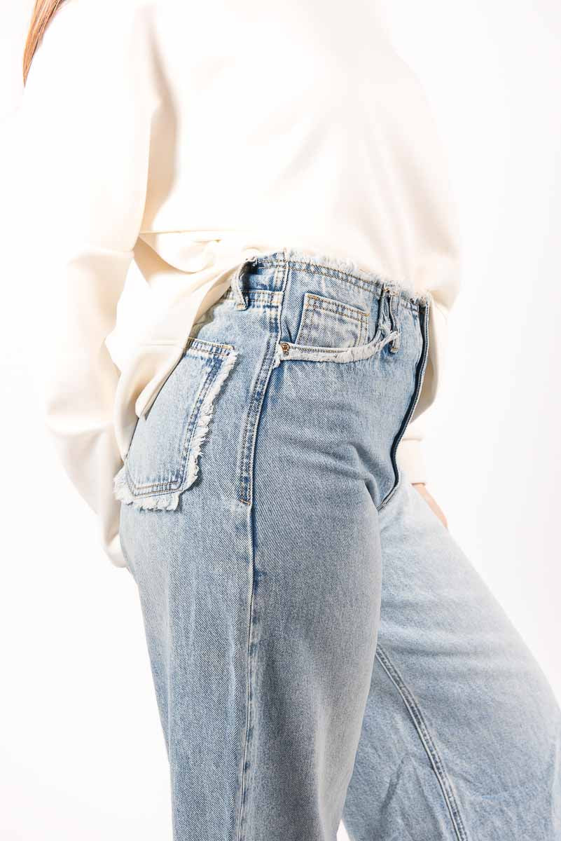 Jeans Wide Leg donna Miss love - 2