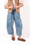 Pantaloni Bandana Celeste donna Miss love - 1