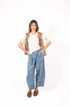 Gilet con Frange Cammello donna Miss love - 4