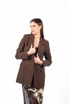 Blazer Oversize Cioccolato donna Miss love - 1