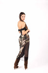 Gonna Midi Camouflage con Pizzo Accoppiato donna Miss love - 3