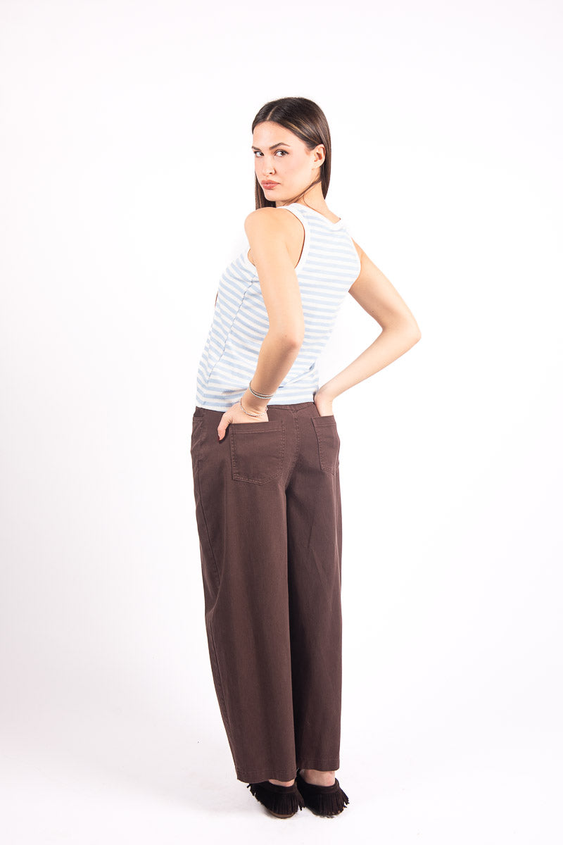 Pantaloni Ballon Cioccolato donna Tensione in - 2