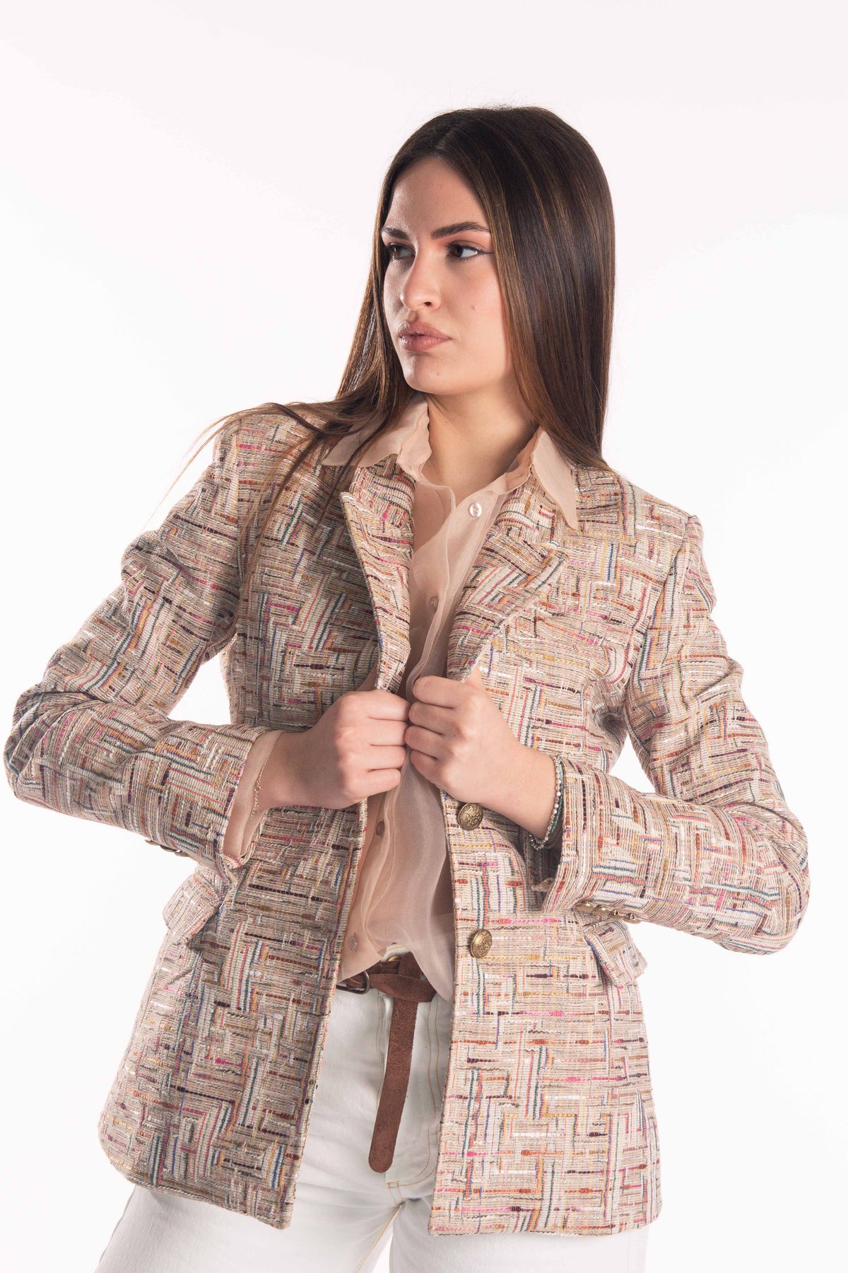 Blazer in Tweed Fantasia donna Tensione in - 1